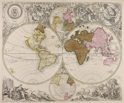 Haemisphaeriorum tabula Carthesiana av Peter Schenk the Elder