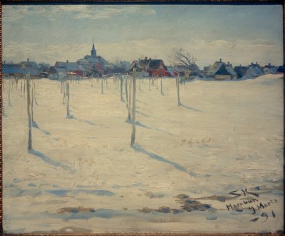 Hornbaek im Winter av Peder Severin Krøyer