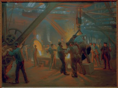 I järngjuteriet Burmeister & Wain av Peder Severin Krøyer