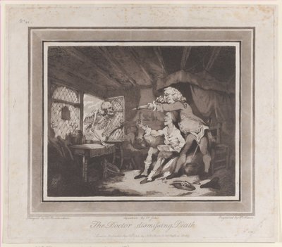 The Doctor Dismissing Death, 15 september 1785, 15 september 178 av Peter Simon