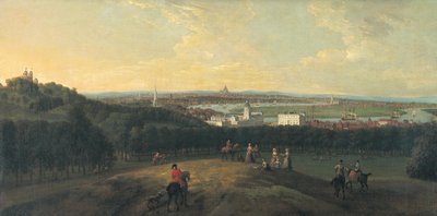 London från Greenwich Park, 1718. av Peter Tillemans