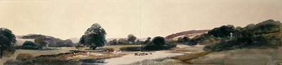 A River Valley (akvarell på papper) av Peter de Wint