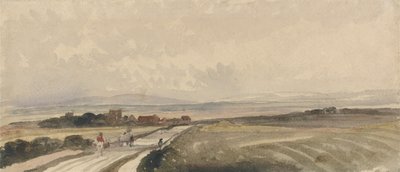 A Yorkshire Road (akvarell och grafit på papper) av Peter de Wint