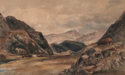 Beddgelert, norra Wales av Peter de Wint