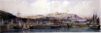Dover från färjan av Peter de Wint