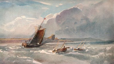 Nära hamnen, c1820 av Peter de Wint