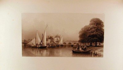 Utsikt över Folly Bridge år 1827 av Peter de Wint