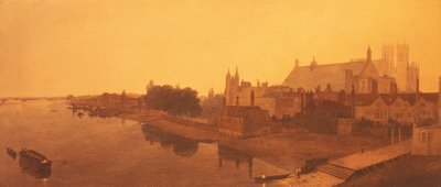 Westminster Abbey and Hall och Old Houses of Parliament av Peter de Wint