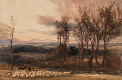 Winters Dusk, ca 1830 (wc på papper) av Peter de Wint