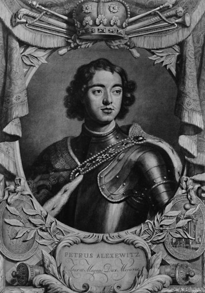 Peter the Great, Tsar of Ryssland, C1698 1894 av Peter van Gunst