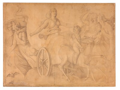 Der Wagen der Artemis av Peter von Cornelius