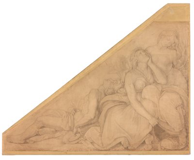 Hyakinthos, Klythia, Leukothoe, in Blumen verwandelt av Peter von Cornelius