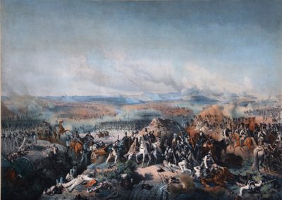 Slaget vid Borodino den 26 augusti 1812, första kvartalet av 1800-talet. av Peter von Hess