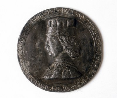 Medalj föreställande Borso d
