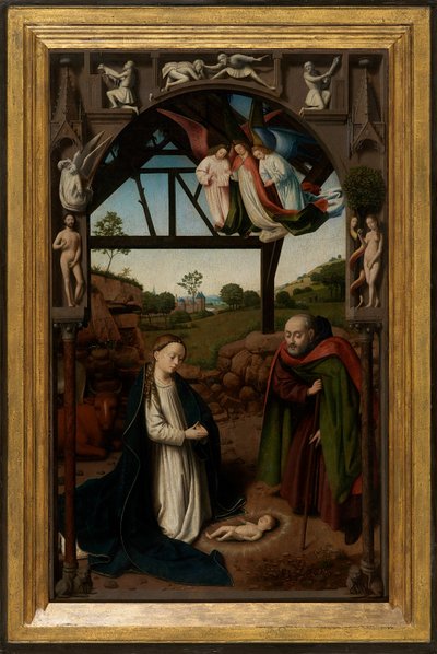 Tillbedjan av Kristus-barnet av Petrus Christus