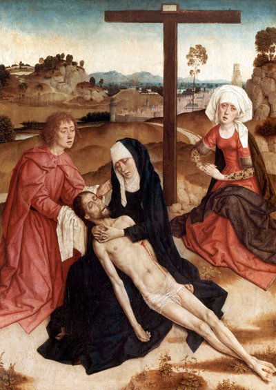 Lamentation Over The Dead Christ, ca 1444 (olja på panel) av Petrus Christus