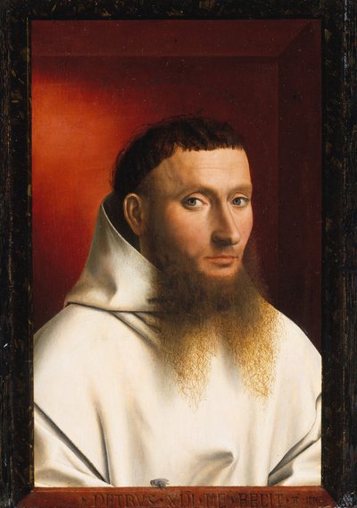 Porträtt av en kartusian av Petrus Christus