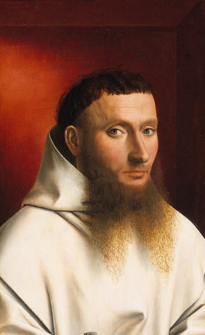 Porträtt av en kartusian, 1446. av Petrus Christus