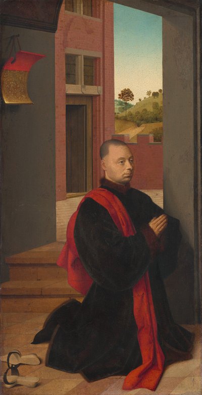 Porträtt av en manlig donator, ca. 1455. av Petrus Christus