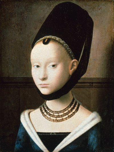 Porträtt av ung flicka av Petrus Christus