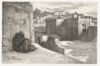 Utsikt över Tanger av Petrus Johannes Arendzen (attributed to)