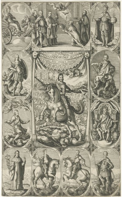 Allegorisk framställning av kejsar Ferdinand III av Petrus Rucholle