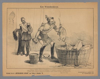 En vänskap (titel på objekt) av Petrus van Geldorp