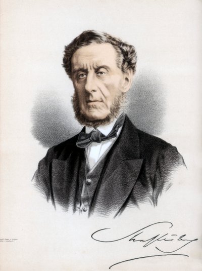 Anthony Ashley Cooper, 7:e Earl of Shaftesbury, engelsk politiker och filantrop, c1890. av Petter and Galpin Cassell