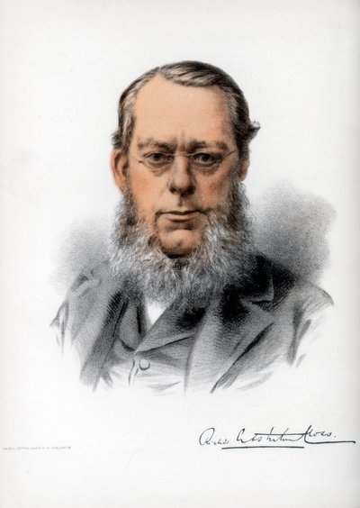 Richard Assheton Cross, 1st Viscount Cross, brittisk statsman, c1890. av Petter and Galpin Cassell