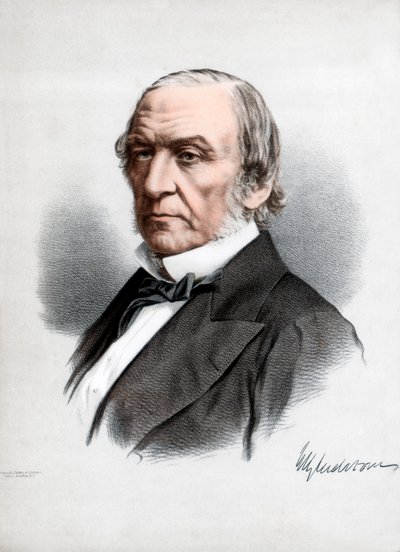 William Ewart Gladstone, brittiska liberala partiets statsman och premiärminister, c1890. av Petter and Galpin Cassell