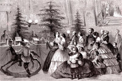 Jul i Sankt Petersburg, Ryssland. 1861 (gravyr) av Pharamond Blanchard