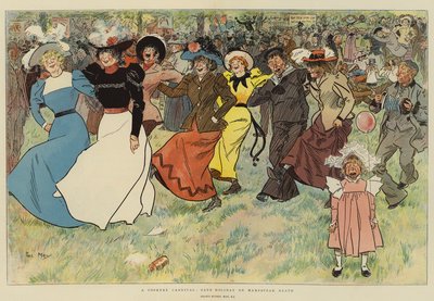 En Cockneykarneval, helgdag på Hampstead Heath av Phil May