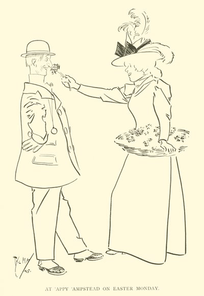 Tecknad film av Phil May, från 1890-talet (litho) av Phil May