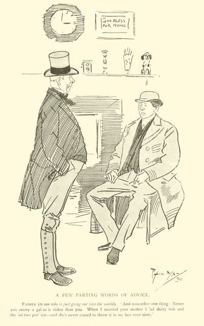 Tecknad film av Phil May, från 1890-talet (litho) av Phil May