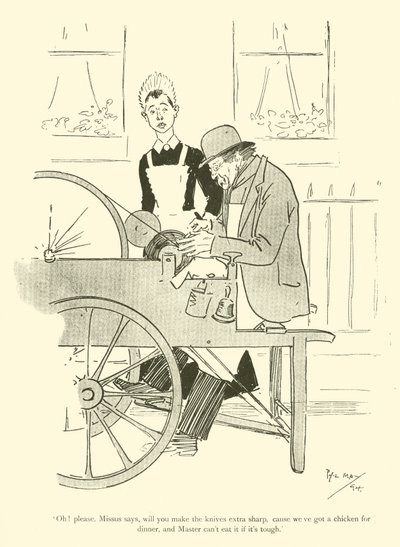 Tecknad film av Phil May, från 1890-talet (litho) av Phil May