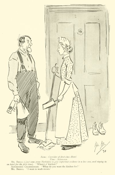 Tecknad film av Phil May, från 1890-talet (litho) av Phil May