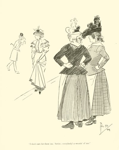 Tecknad film av Phil May, från 1890-talet (litho) av Phil May
