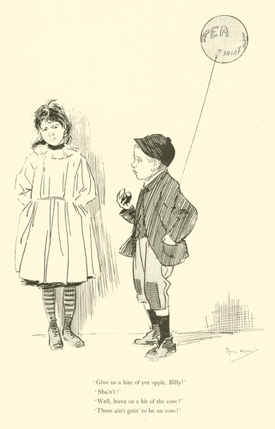 Tecknad film av Phil May, från 1890-talet (litho) av Phil May