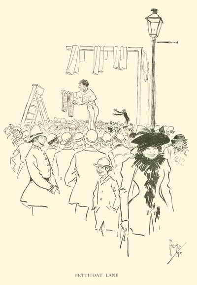 Tecknad film av Phil May, från 1890-talet (litho) av Phil May