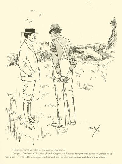 Tecknad film av Phil May, från 1890-talet (litho) av Phil May