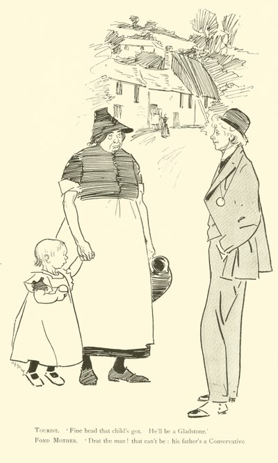 Tecknad film av Phil May, från 1890-talet (litho) av Phil May