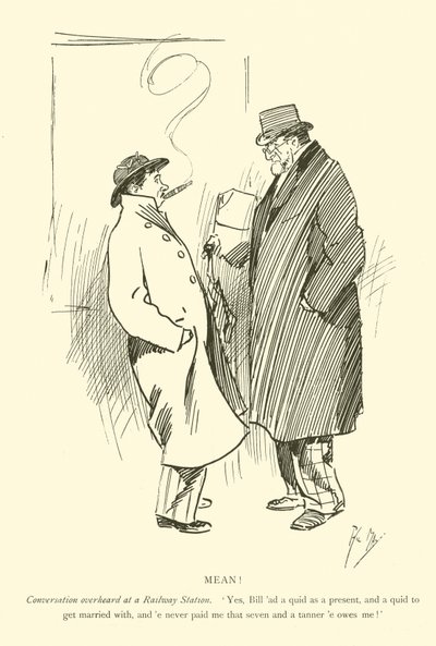 Tecknad film av Phil May, från 1890-talet (litho) av Phil May
