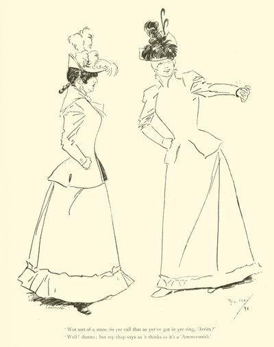 Tecknad film av Phil May, från 1890-talet (litho) av Phil May