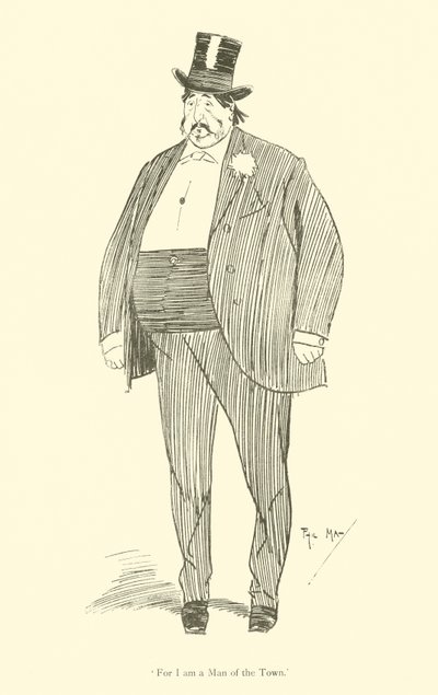Tecknad film av Phil May, från 1890-talet (litho) av Phil May