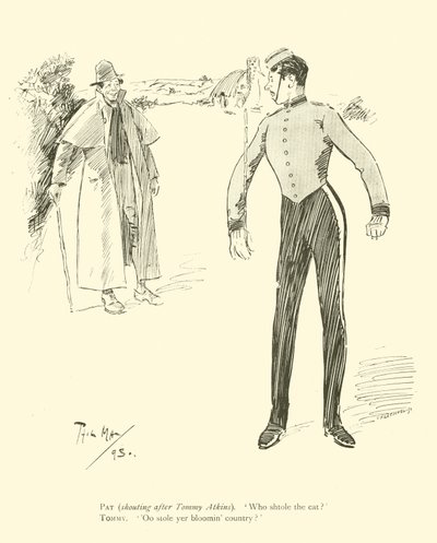 Tecknad film av Phil May, från 1890-talet (litho) av Phil May