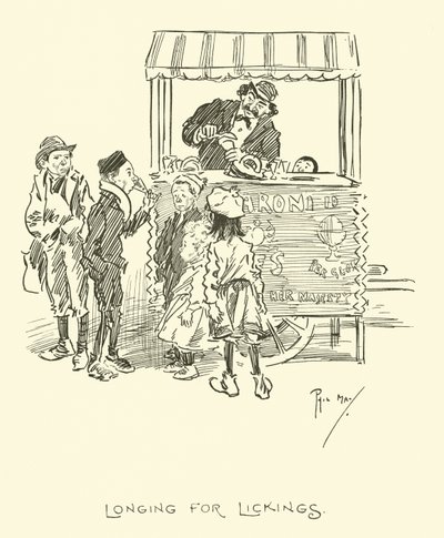 Illustration för Phil Mays Gutter-Snipes av Phil May