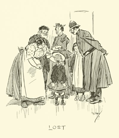 Illustration för Phil Mays Gutter-Snipes av Phil May