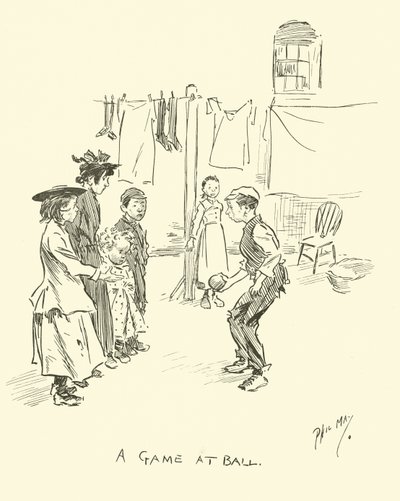 Illustration för Phil Mays Gutter-Snipes av Phil May