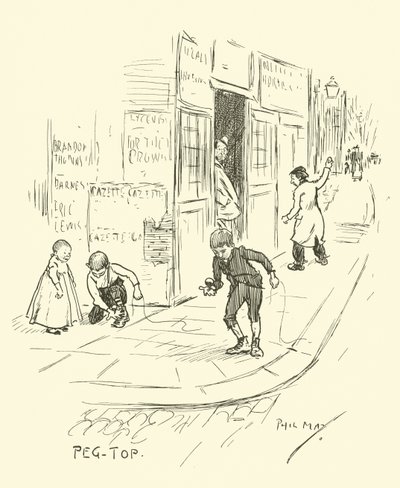 Illustration för Phil Mays Gutter-Snipes av Phil May