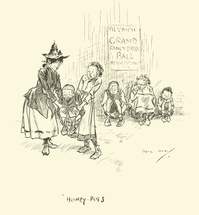 Illustration för Phil Mays Gutter-Snipes av Phil May